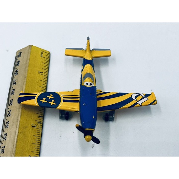 Disney Pixar Planes No.12 NORDIC Metal Toy Diecast Airplane Loose 1:55 Mattel - Picture 10 of 10